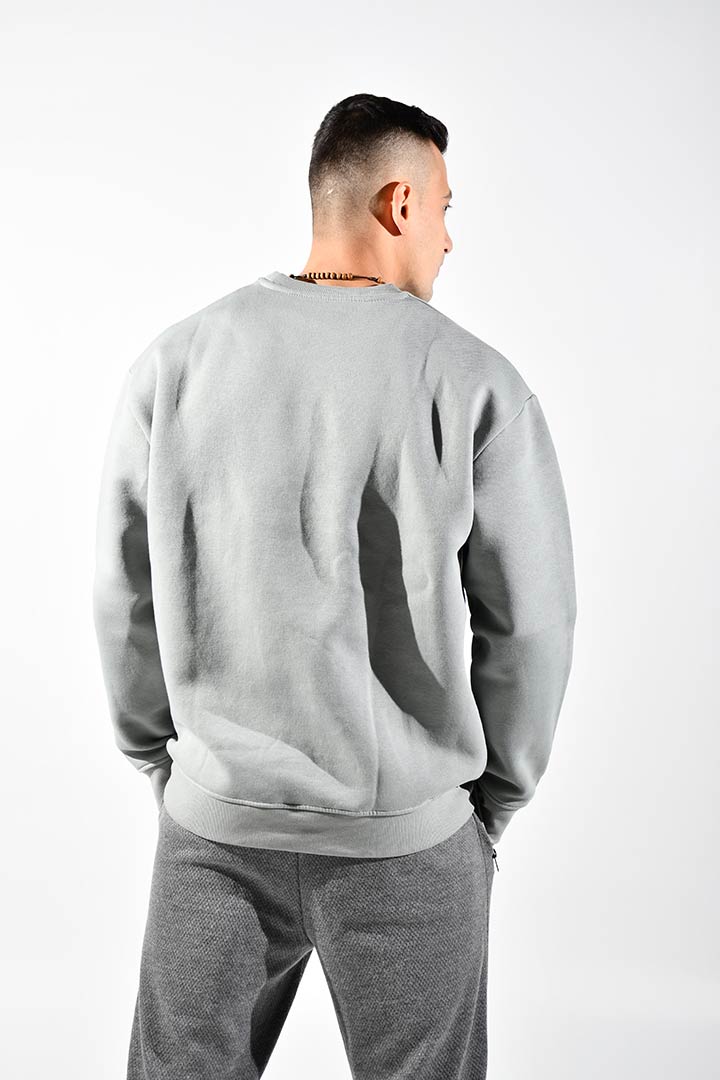 Picture of Crew Neck Sweatshirt- Grey