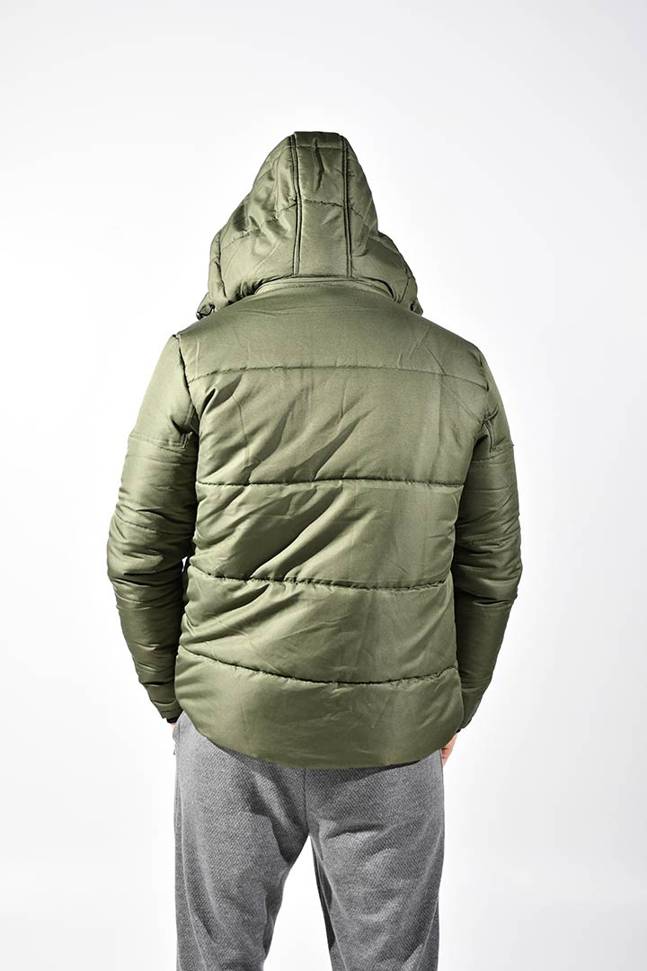 Picture of Hooded Puffer Jacket-Green