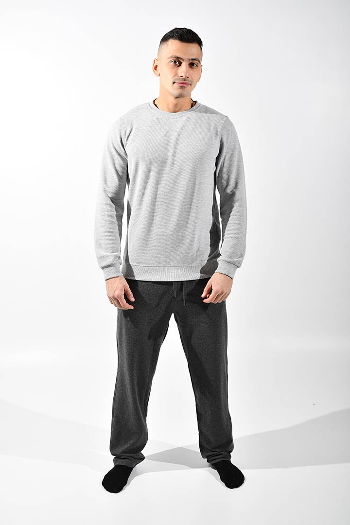 Picture of Elastic Waist Jogger-Heather Grey