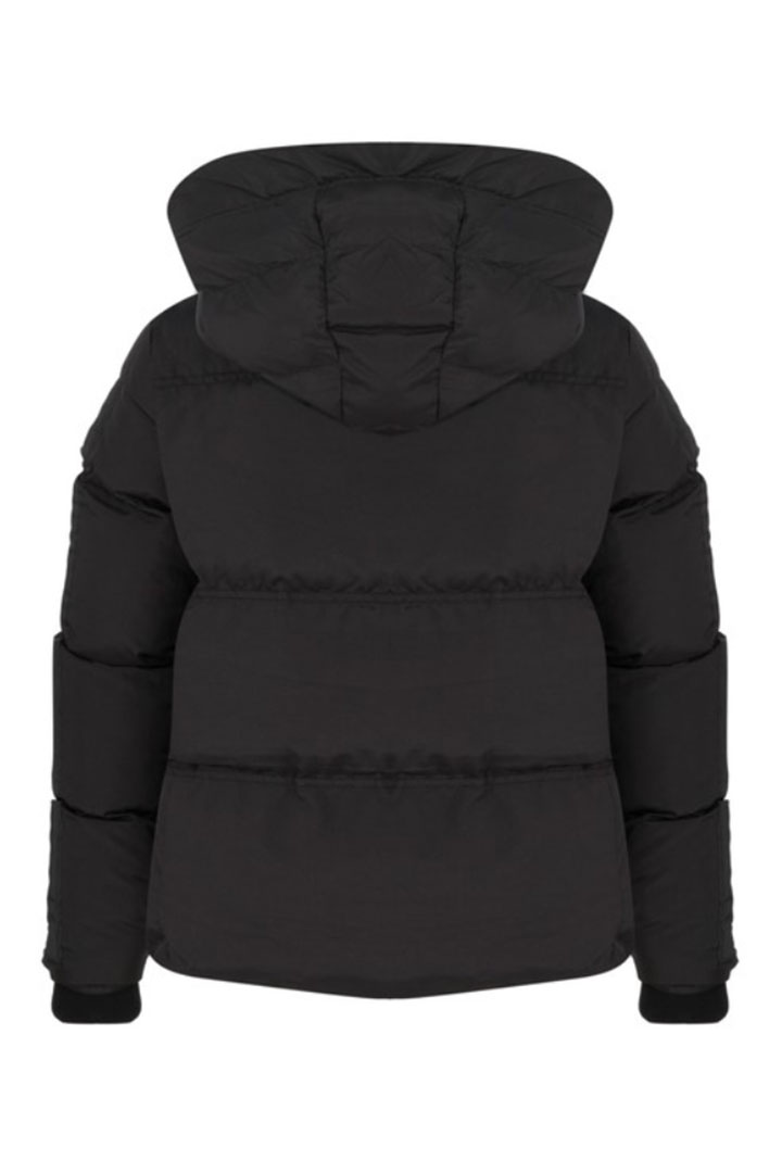 Picture of Hooded Puffer Jacket-Black