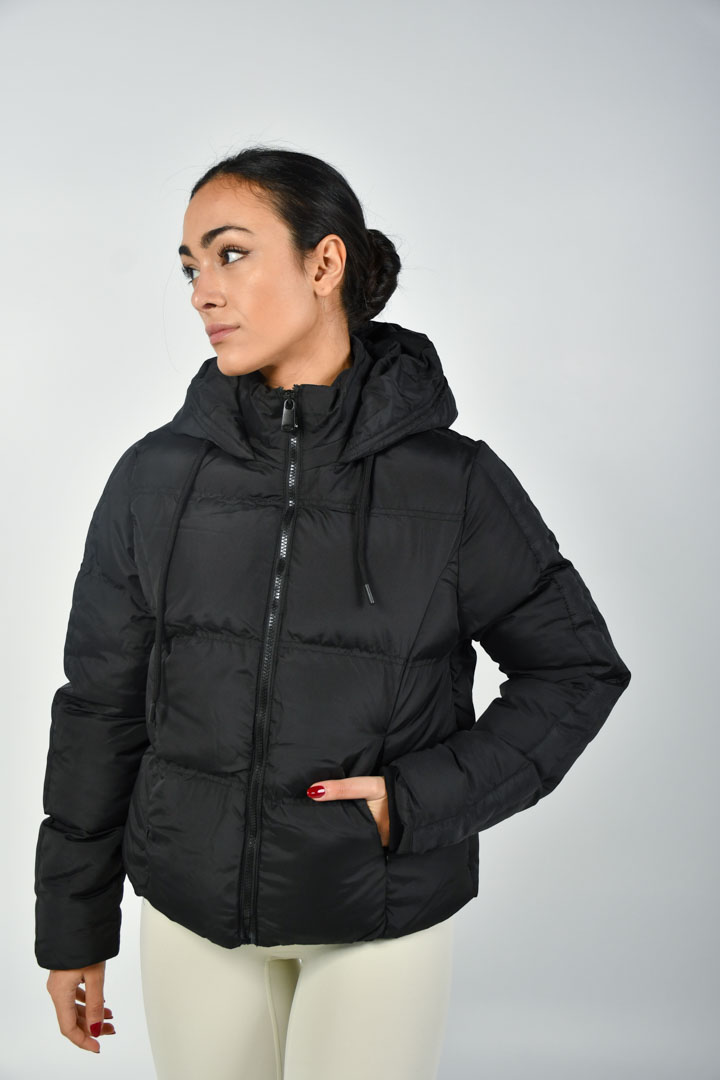 Picture of Hooded Puffer Jacket-Black