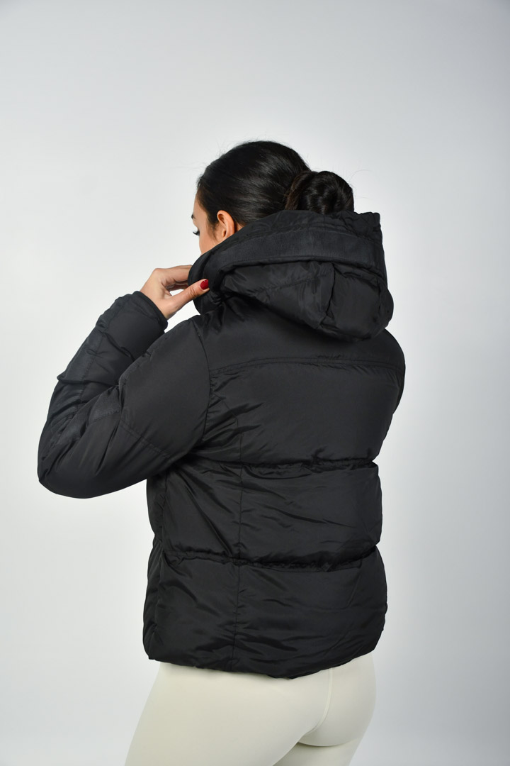 Picture of Hooded Puffer Jacket-Black