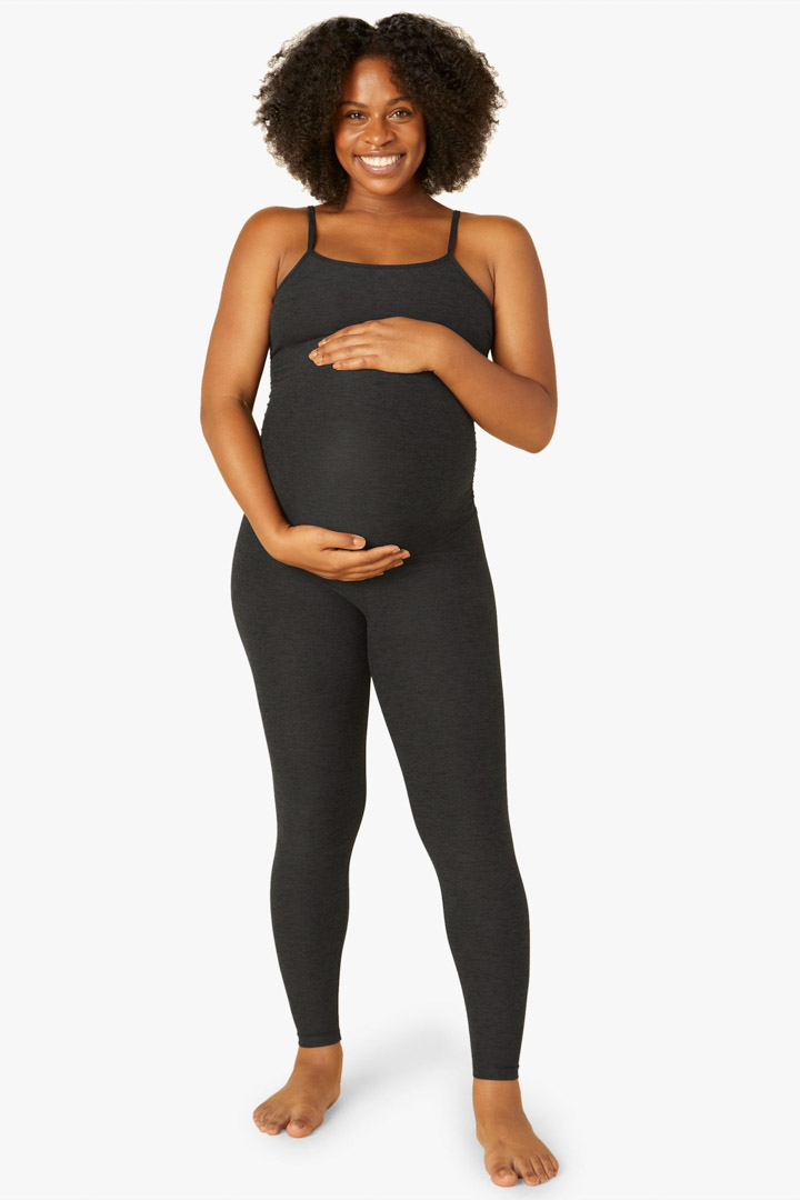 Picture of Spacedye Uplevel Maternity Jumpsuit-Black