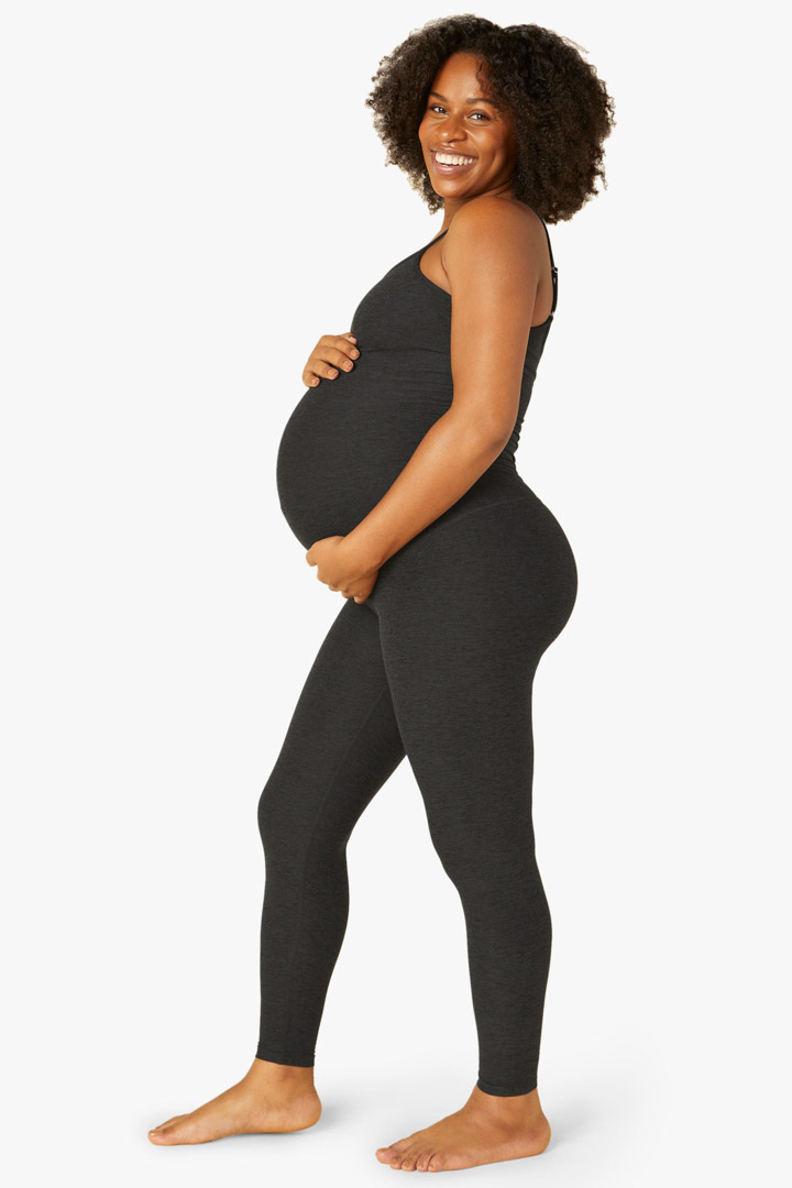 Picture of Spacedye Uplevel Maternity Jumpsuit-Black