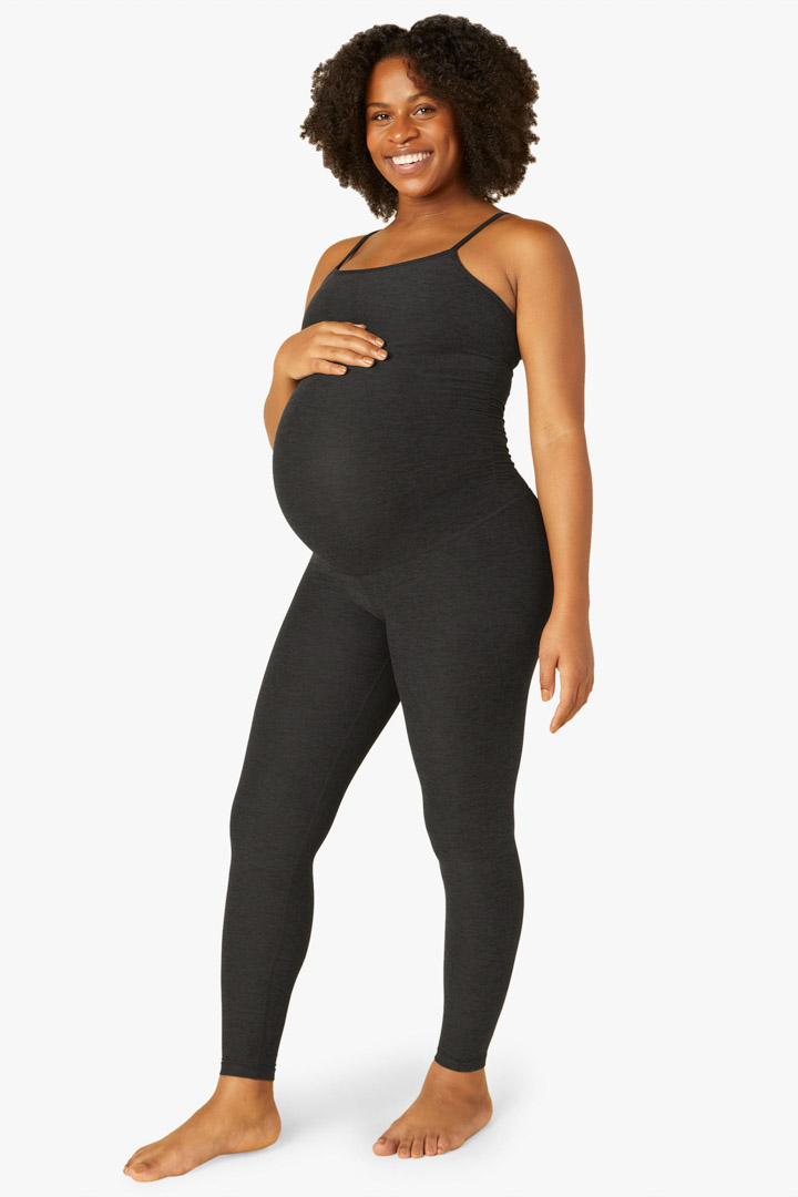 Picture of Spacedye Uplevel Maternity Jumpsuit-Black