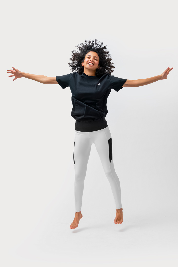Picture of Women Leggings-White with Black