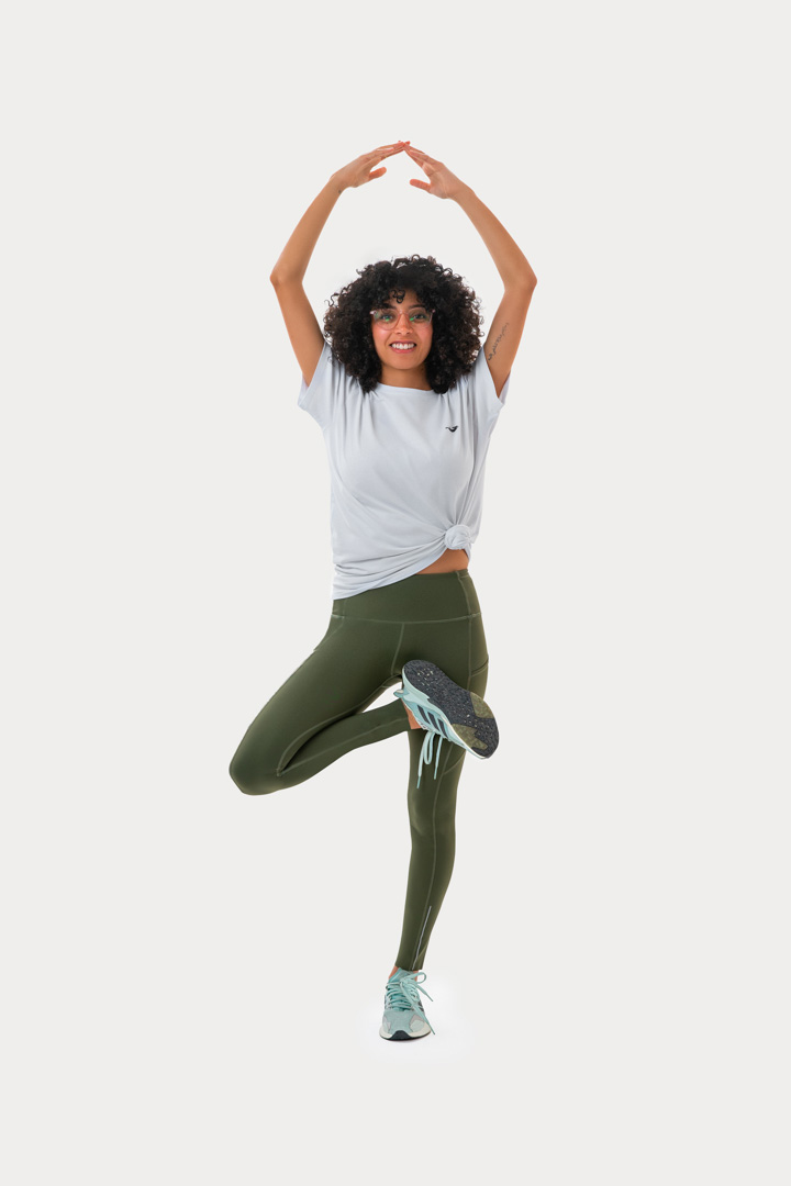 Picture of Women Leggings-Olive Green