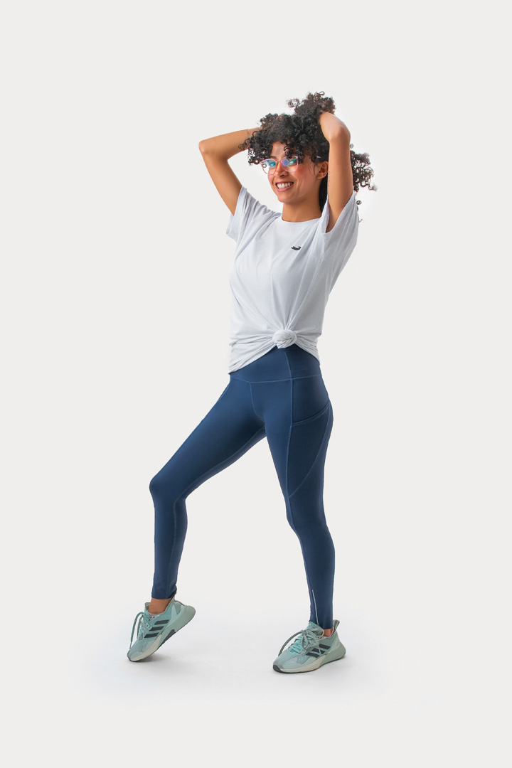 Picture of Women Leggings-Navy Blue