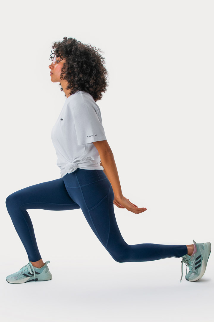 Picture of Women Leggings-Navy Blue