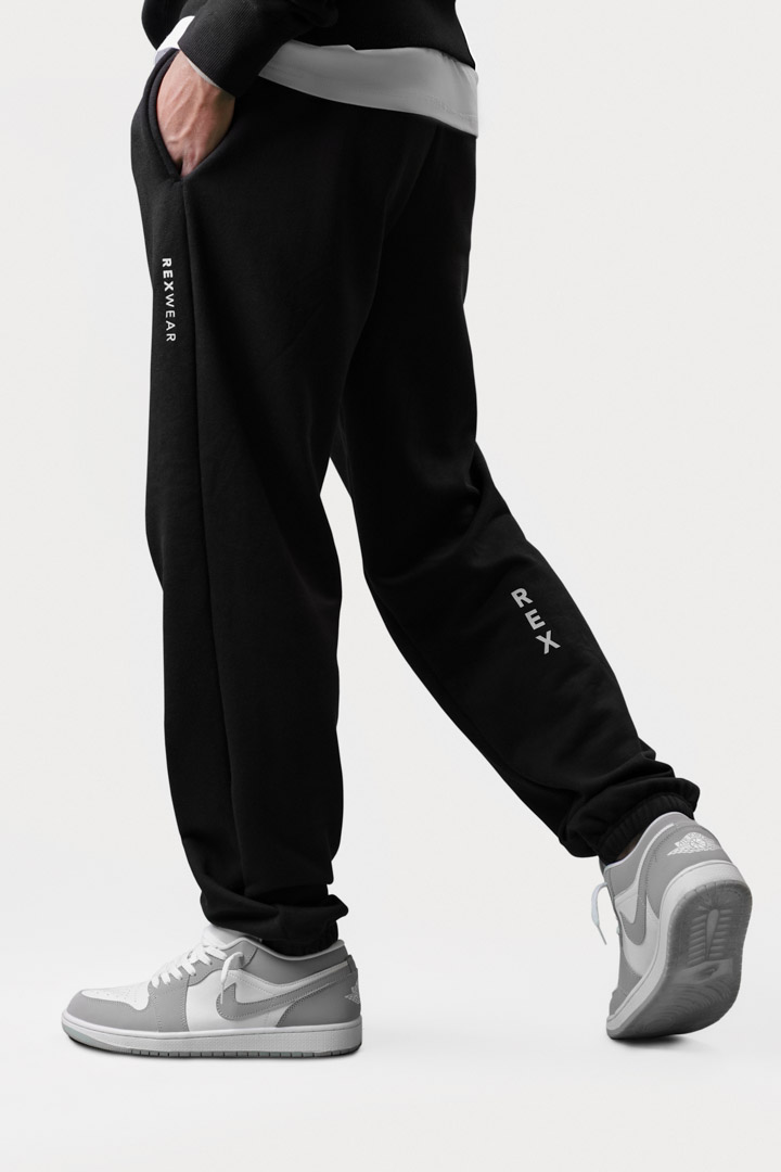 Picture of Men Jogger Pants-Black