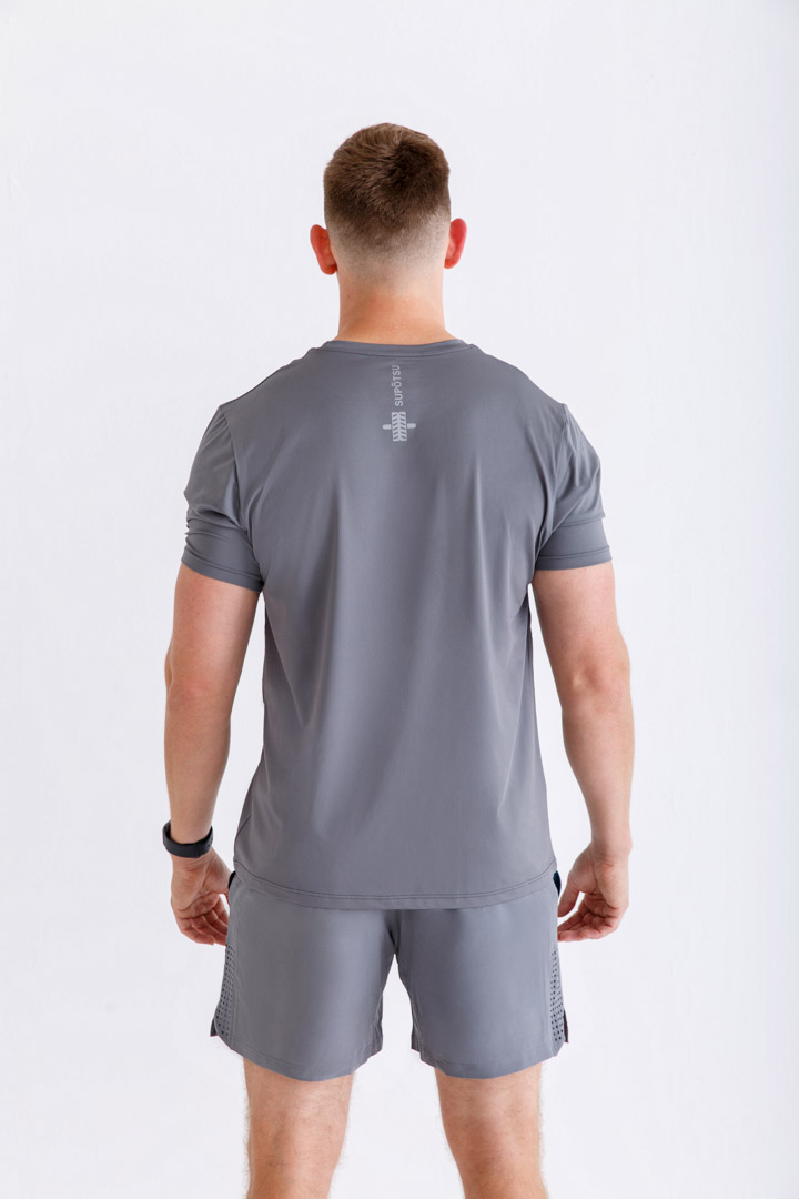 Picture of Grey Tech Short Sleeve T-Shirt 