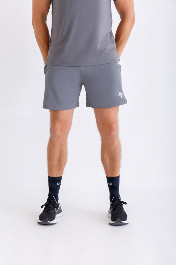 Picture of Grey Double Layer Short with Blue Lining 