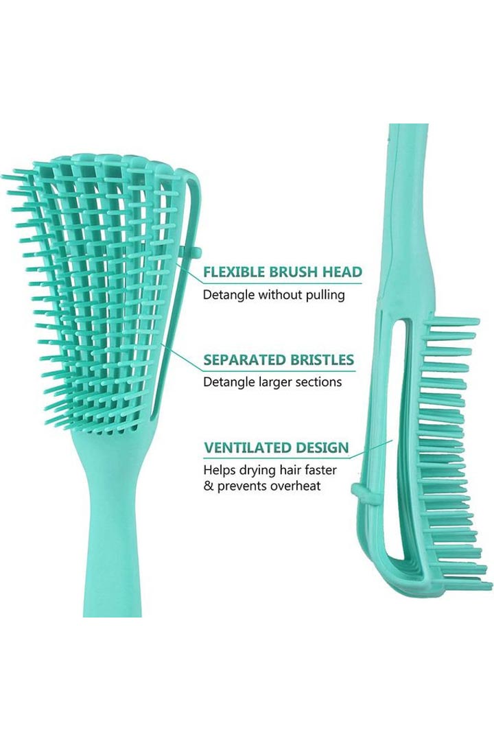 Picture of Shop Curls Flexi Detangling Brush-turquoise