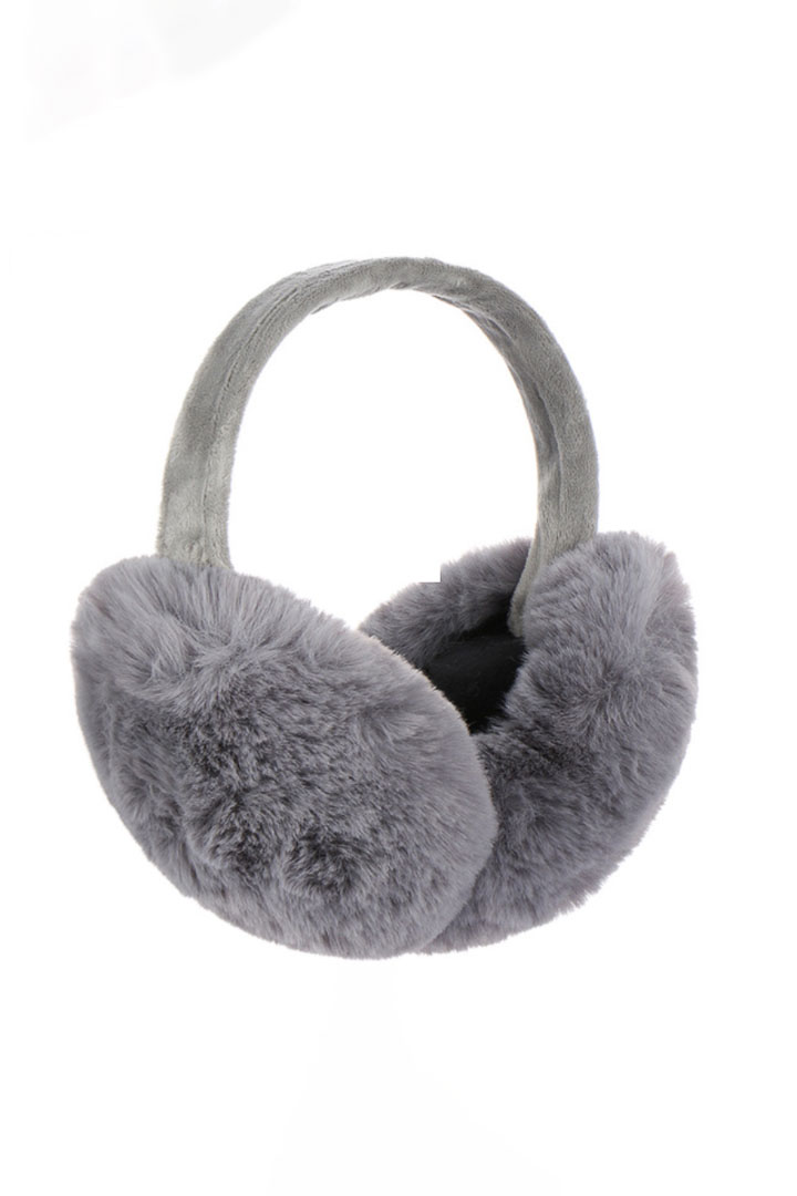 Picture of Faux Fur Earmuffs-Grey