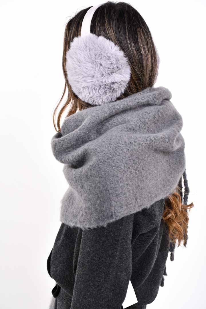 Picture of Faux Fur Earmuffs-Grey