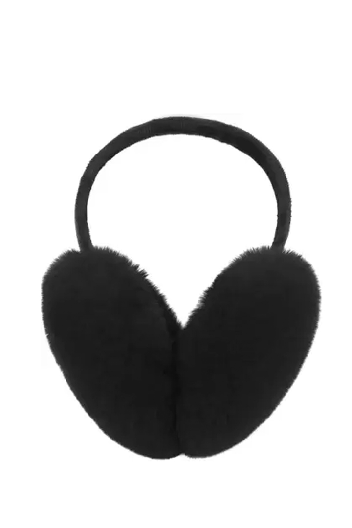 Picture of Faux Fur Earmuffs-Black