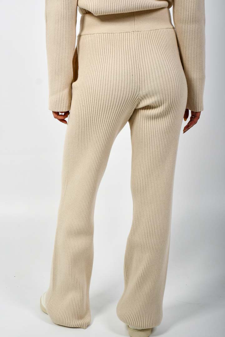 Picture of Ribbed Lounge Pant-Crème