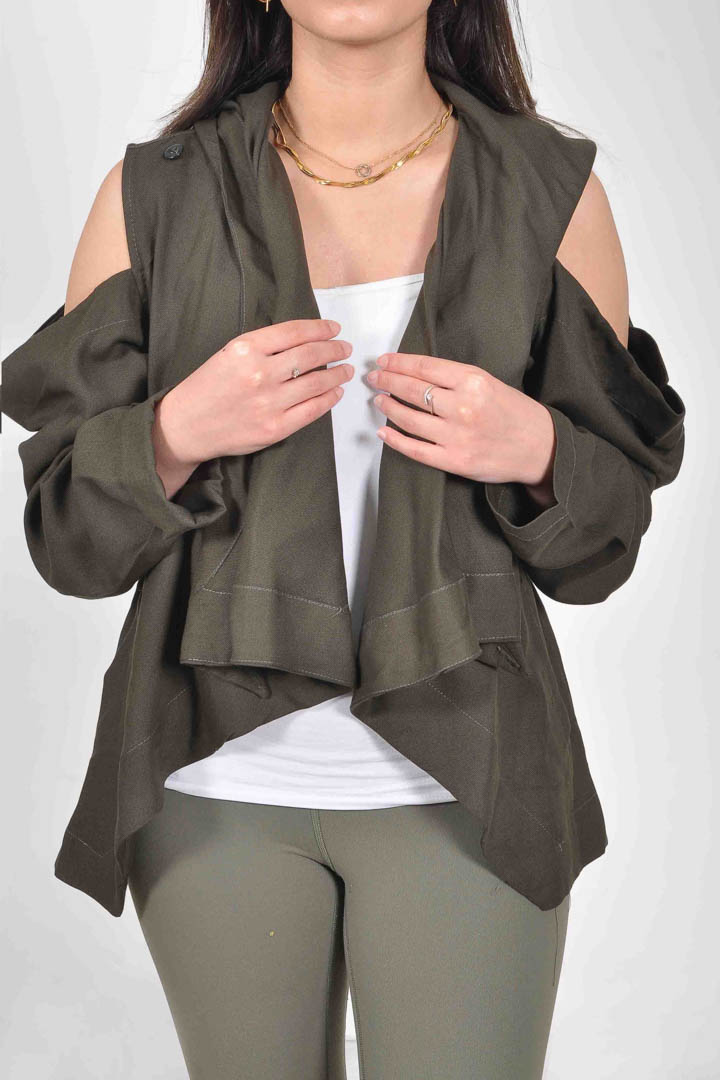 Picture of Open Side Hooded Jacket