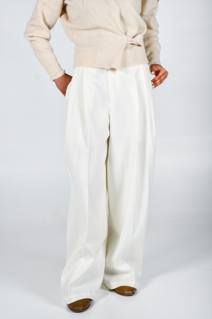 Picture of Wide Leg Trousers -White