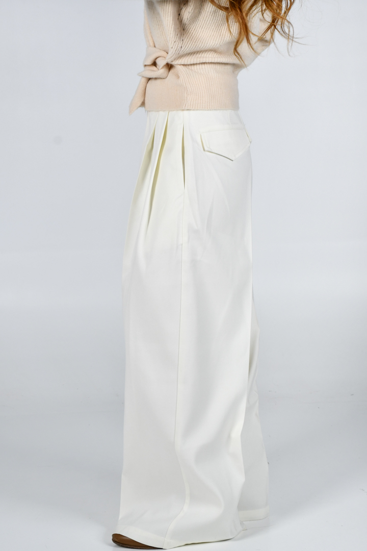 Picture of Wide Leg Trousers -White