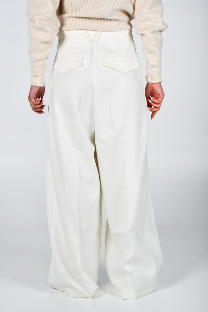 Picture of Wide Leg Trousers -White