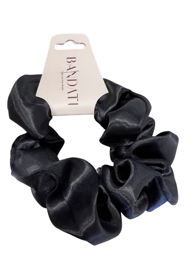 Picture of Silk Satin Scrunchie-Black