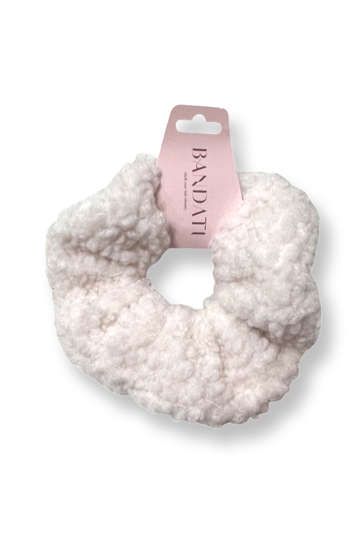 Picture of Scrunchie Fuzzy-White