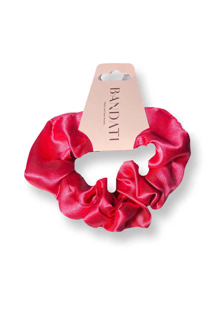 Picture of Silk Satin Scrunchie-Pink