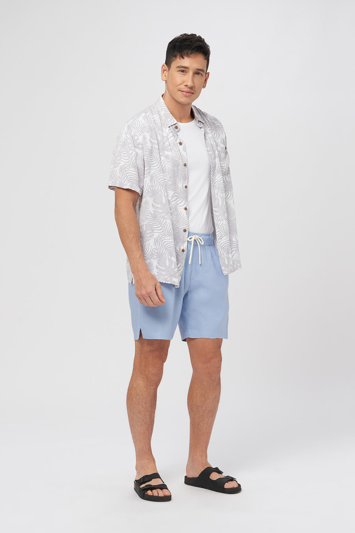 Picture of Linen Easy Shorts - Bondi Blue 