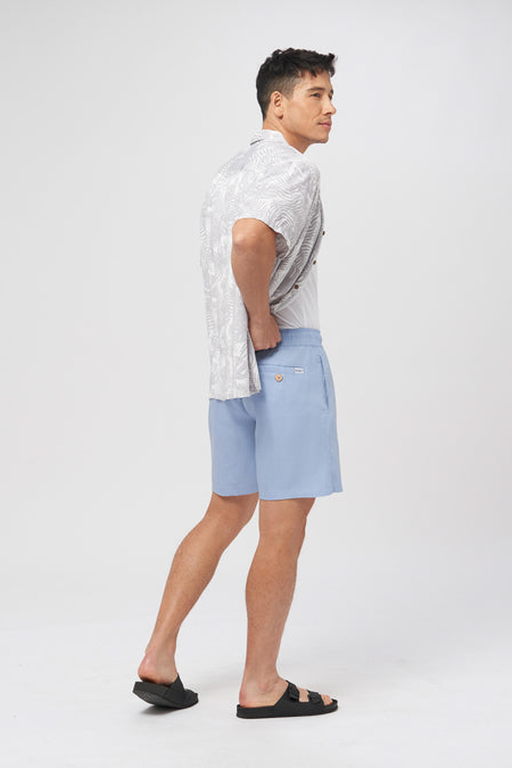 Picture of Linen Easy Shorts - Bondi Blue 