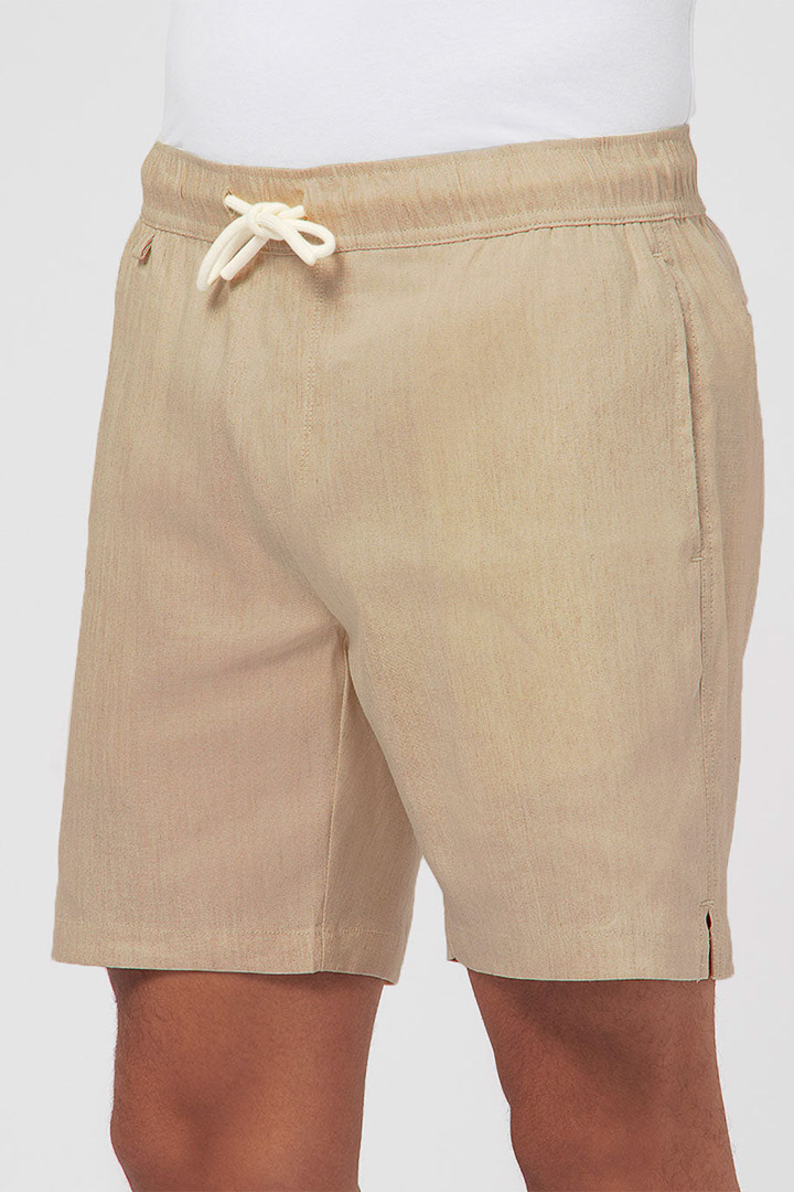 Picture of Linen Easy Shorts - Golden Brown 