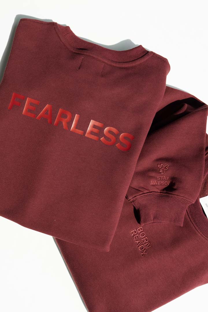 Picture of Premium Fearless Sweater-Maroon 