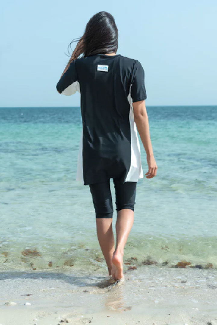 Picture of Black Crop Swim Set