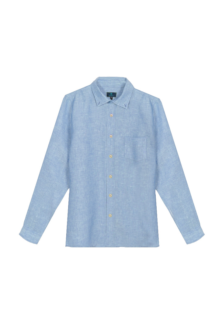 Picture of Seashell Linen Light Blue Shirt