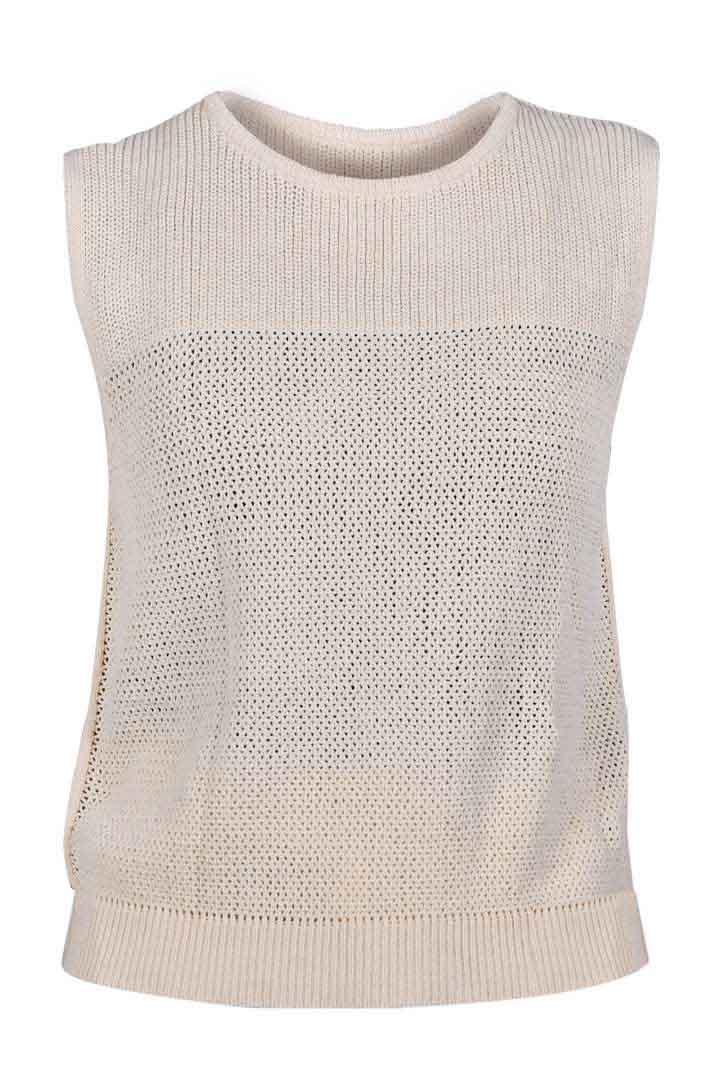 Picture of Crochet Tank-Beige