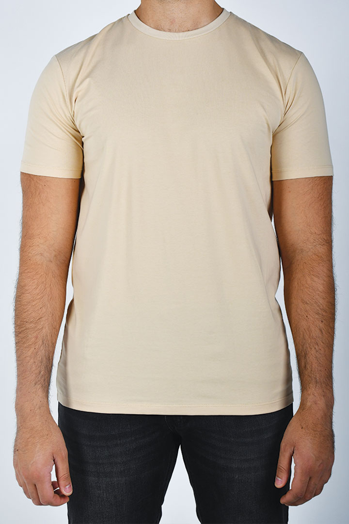 Picture of Men's Round Neck Tshirt - Apricot