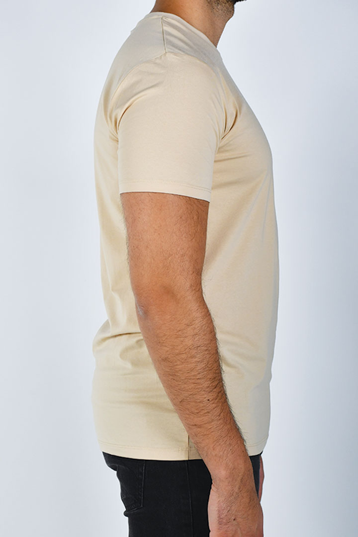 Picture of Men's Round Neck Tshirt - Apricot