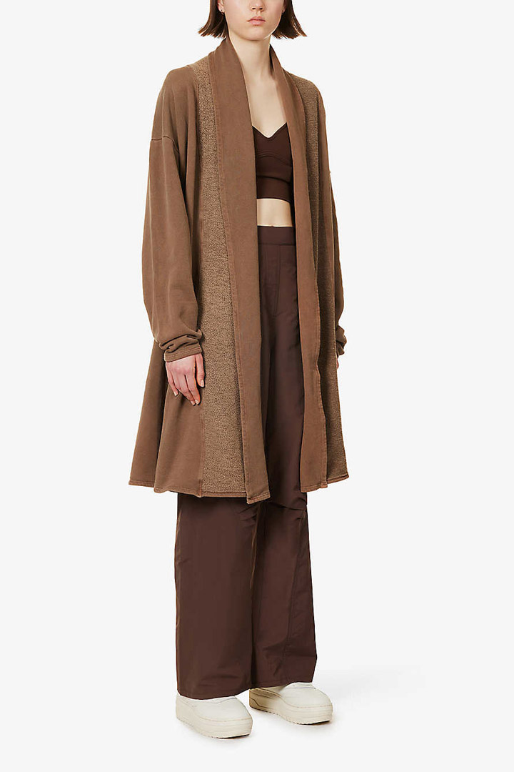 Picture of Oversized Cardigan-Cocoa French Terry