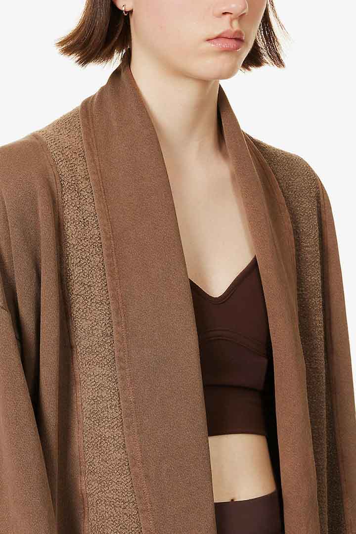 Picture of Oversized Cardigan-Cocoa French Terry
