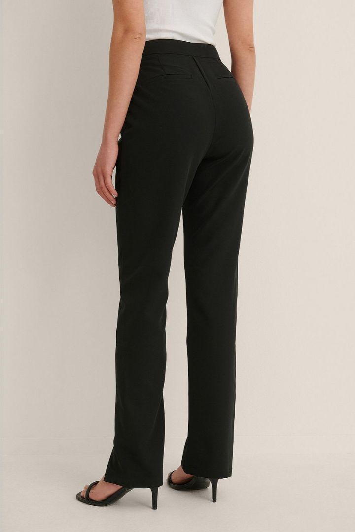 Picture of Front Slit Suit Pants-Black