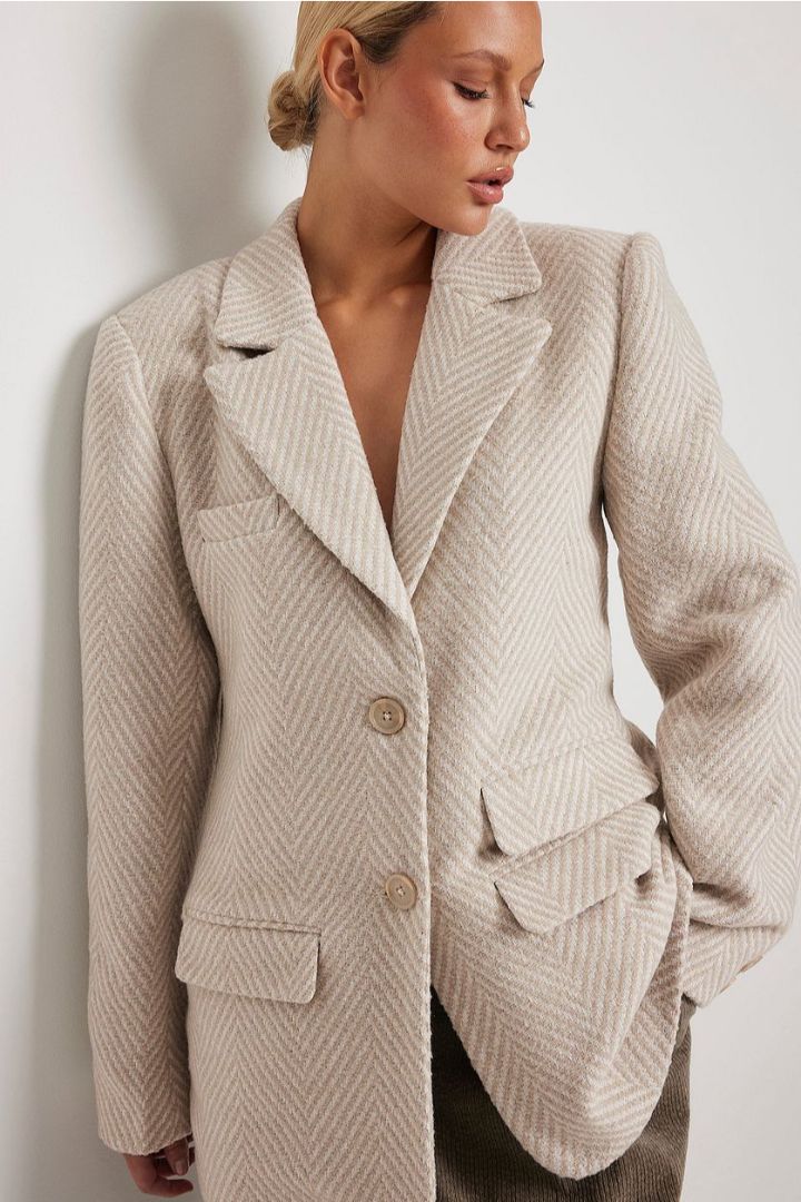 Picture of Tweed Blazer-Creme