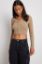 Picture of Two Way Zipper Knitted Sweater-Beige
