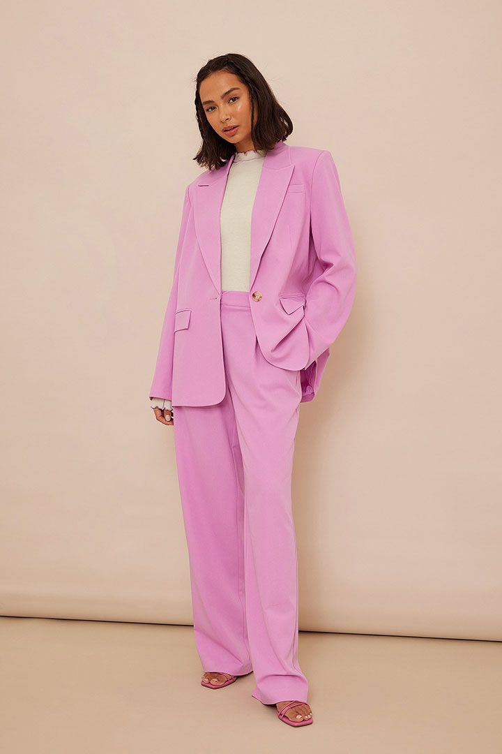 Picture of Pleat Suit Pants-Pink