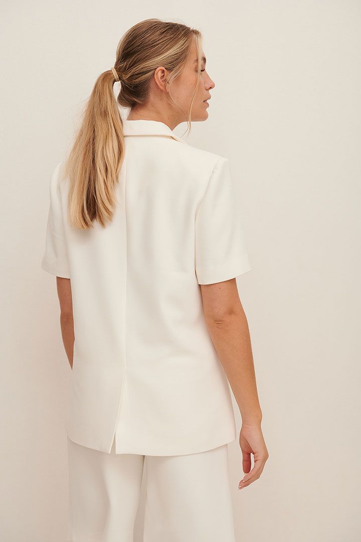 Picture of Short Sleeve Blazer-White