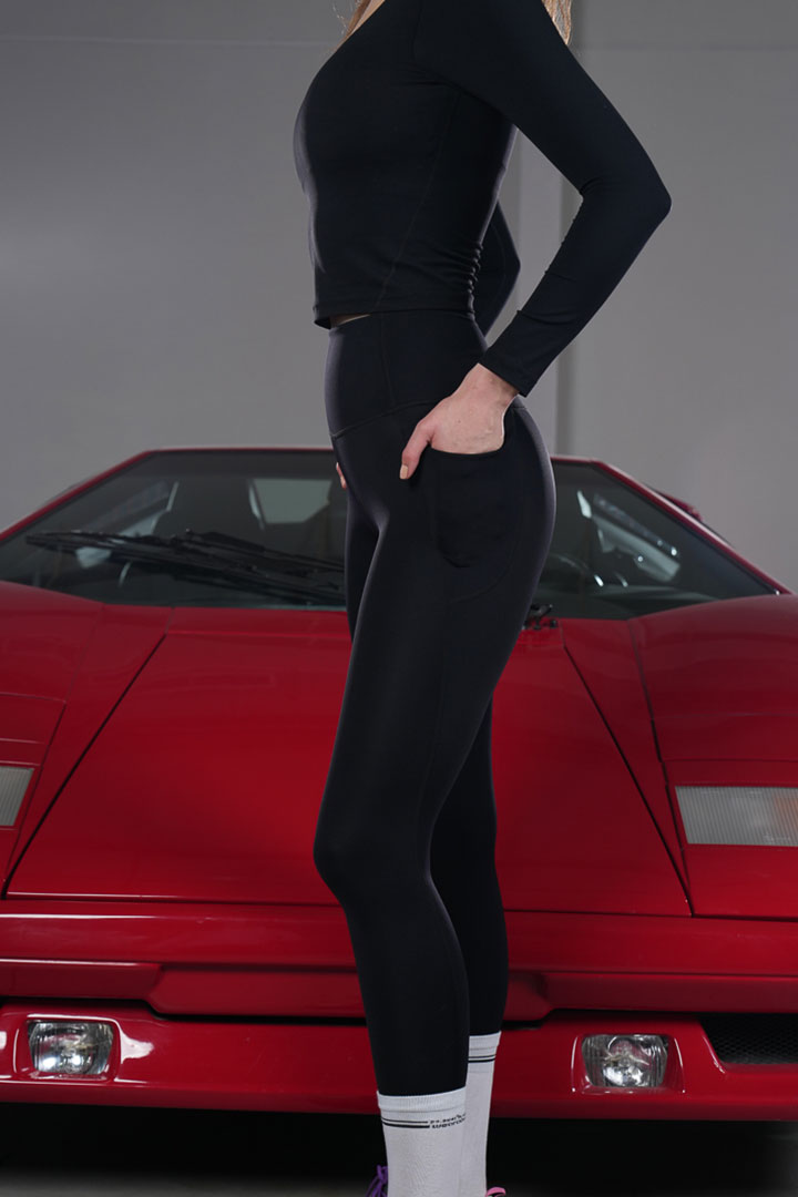 Picture of High Waist Compression Leggings -Asphalt 