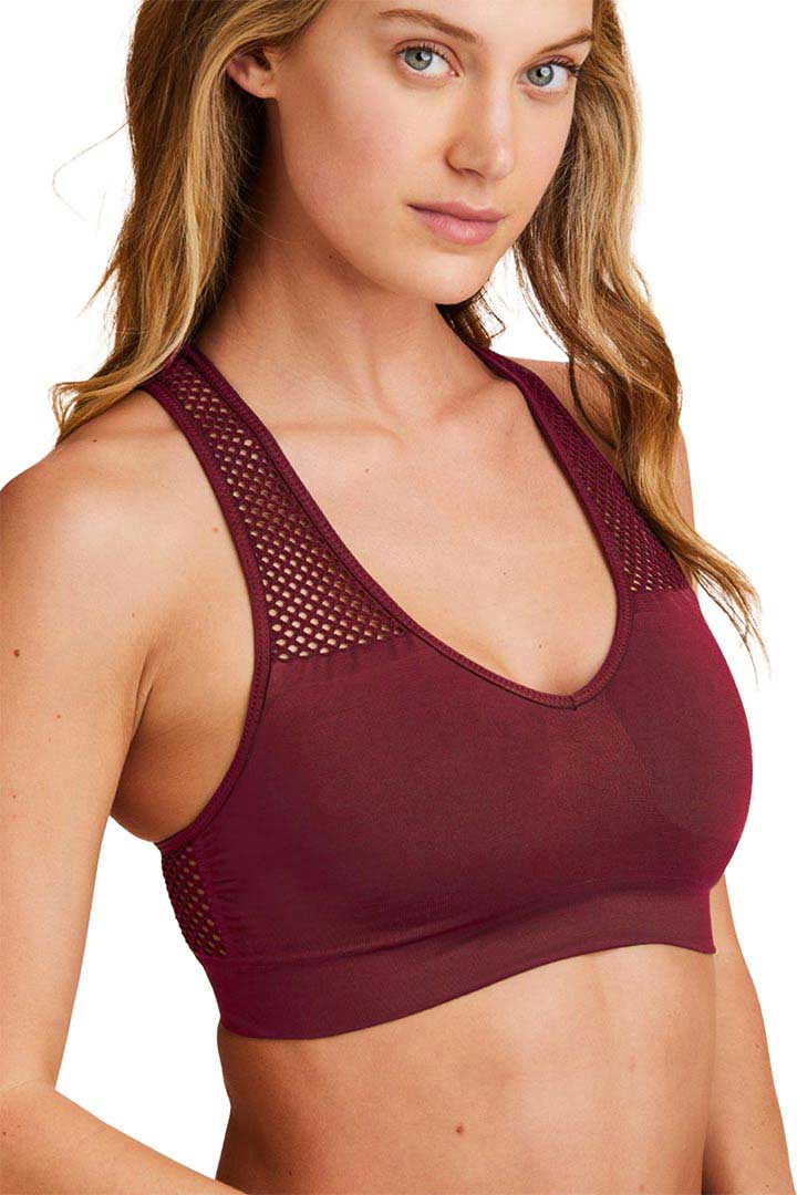 Picture of Seamless Bra-Maroon