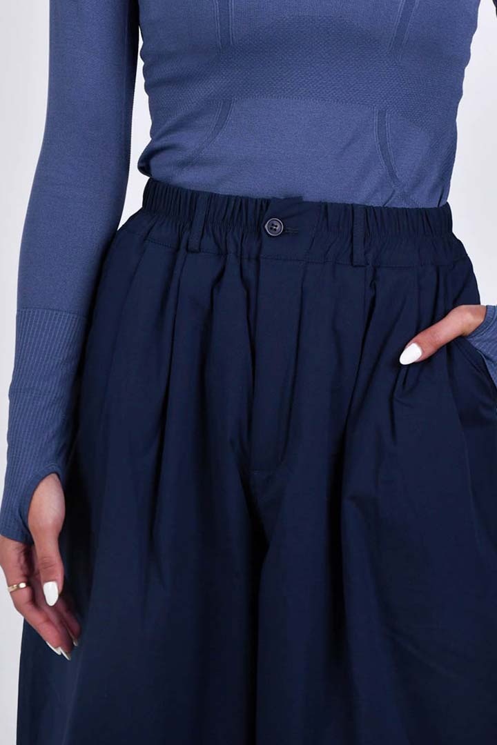 Picture of Wide Leg Parachute Trouser-Navy
