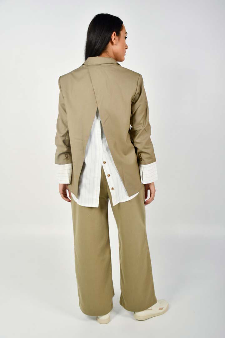 Picture of Blazer Blouse-Beige