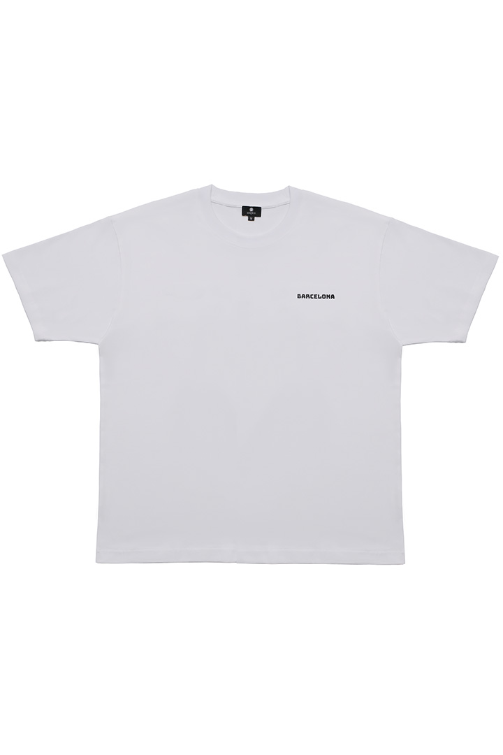 Picture of Barcelona Oversized T-Shirt- White