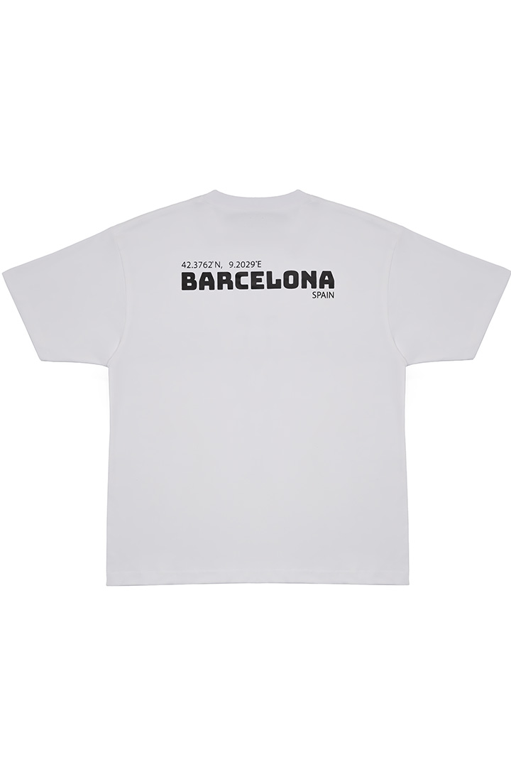 Picture of Barcelona Oversized T-Shirt- White